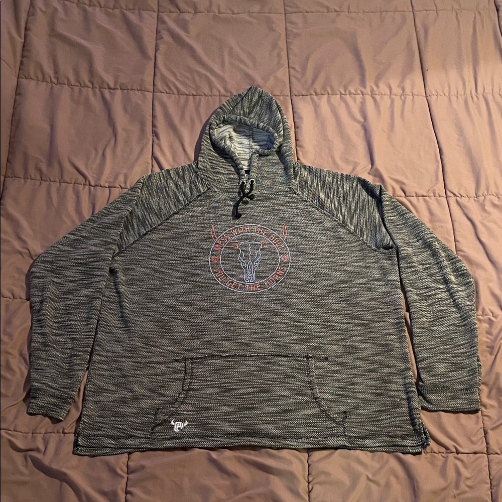 Charcoal Gray Hooded Sweatshirt